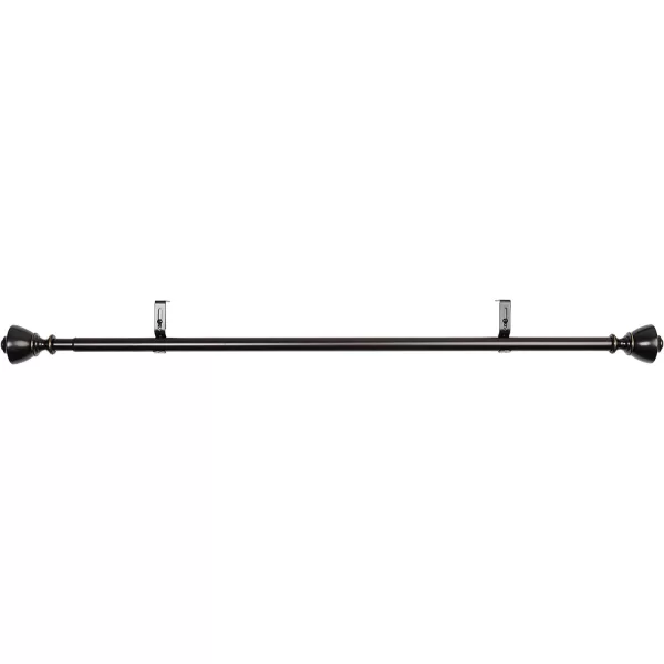 Amazon Basics 1Inch Wall Curtain Rod with Urn Finials 36 to 72 NickelBronze