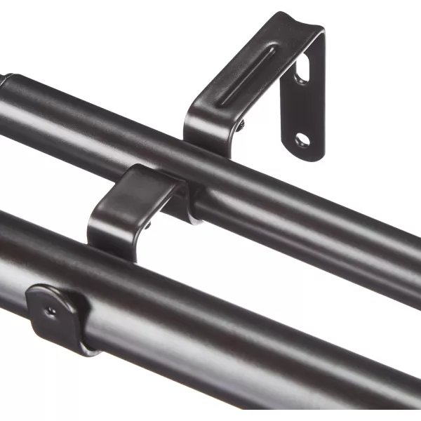 Amazon Basics 1Inch Wall Curtain Rod with Urn Finials 36 to 72 NickelBronze