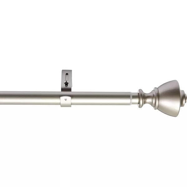 Amazon Basics 1Inch Wall Curtain Rod with Urn Finials 36 to 72 NickelNickel