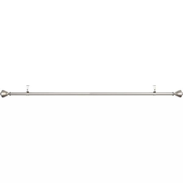 Amazon Basics 1Inch Wall Curtain Rod with Urn Finials 36 to 72 NickelNickel