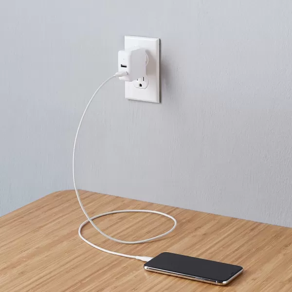 Amazon Basics 24W TwoPort USBA Wall Charger 12W 24A per port for Phones iPhone 1514131211X Samsung and more nonPPS BlackWhite