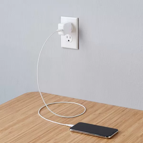 Amazon Basics 24W TwoPort USBA Wall Charger 12W 24A per port for Phones iPhone 1514131211X Samsung and more nonPPS BlackWhite