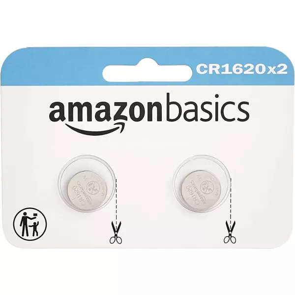 Amazon Basics 2Pack CR1632 Lithium Coin Cell Battery 3 Volt Long Lasting Power MercuryFree2 Count Pack of 1