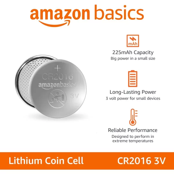 Amazon Basics 2Pack CR1632 Lithium Coin Cell Battery 3 Volt Long Lasting Power MercuryFree6 Count Pack of 1