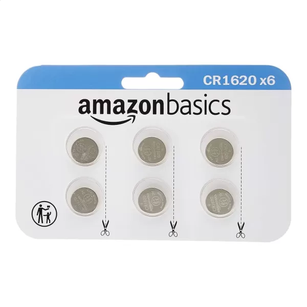 Amazon Basics 2Pack CR1632 Lithium Coin Cell Battery 3 Volt Long Lasting Power MercuryFree6 Count Pack of 1