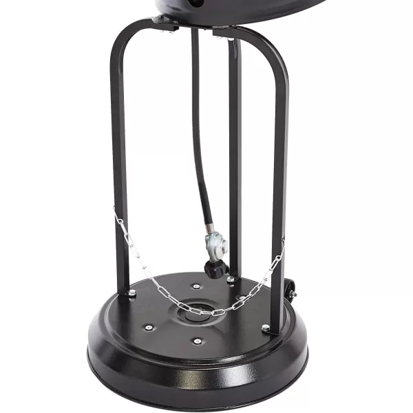 Amazon Basics 46000 BTU Outdoor Propane Patio Heater with Wheels Commercial  Residential Large BlackStainless SteelBlackStainless Steel