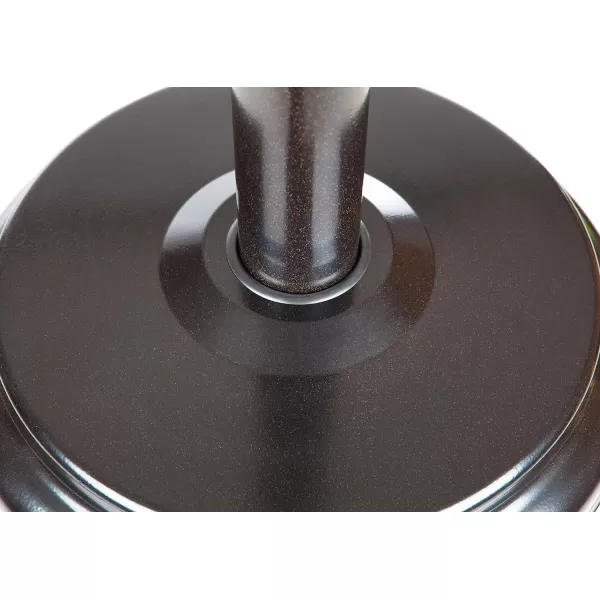 Amazon Basics 46000 BTU Outdoor Propane Patio Heater with Wheels Commercial  Residential Large BlackStainless SteelHavana Bronze