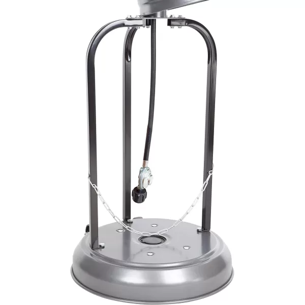 Amazon Basics 46000 BTU Outdoor Propane Patio Heater with Wheels Commercial  Residential Large BlackStainless SteelSlate Gray