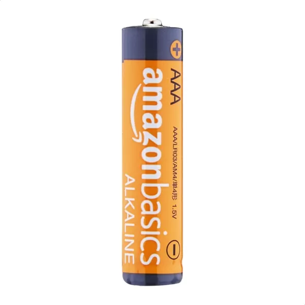 Amazon Basics 4Pack AAA Alkaline Batteries 15 Volt LongLasting Power4 Count Pack of 1