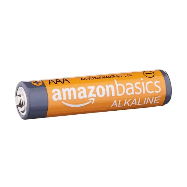 Amazon Basics 4Pack AAA Alkaline Batteries 15 Volt LongLasting Power4 Count Pack of 1