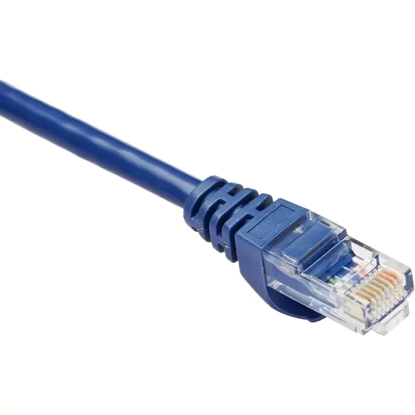 Amazon Basics 5Pack RJ45 Cat 6 Ethernet Patch Cable 10Gpbs HighSpeed Cable GoldPlated Snagless 10 Foot MulticolorBlue