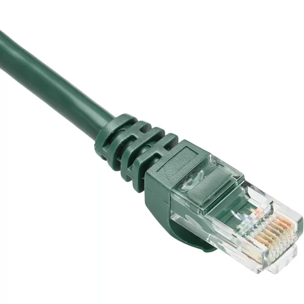 Amazon Basics 5Pack RJ45 Cat 6 Ethernet Patch Cable 10Gpbs HighSpeed Cable GoldPlated Snagless 10 Foot MulticolorGreen