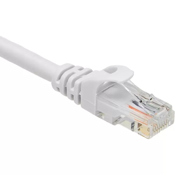 Amazon Basics 5Pack RJ45 Cat 6 Ethernet Patch Cable 10Gpbs HighSpeed Cable GoldPlated Snagless 10 Foot MulticolorWhite