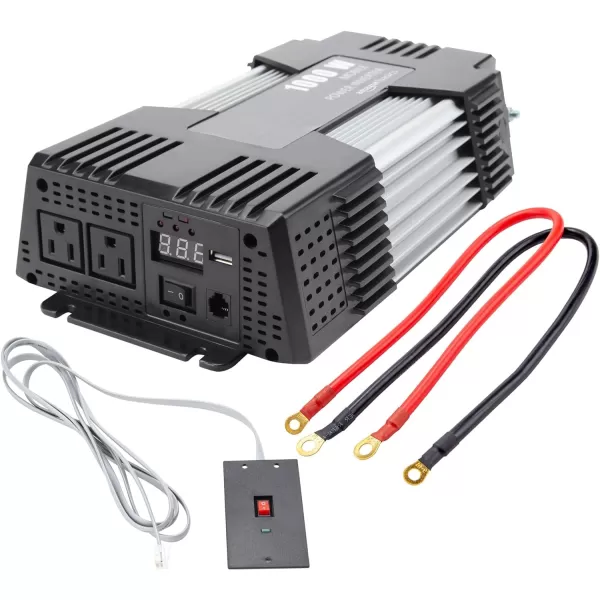 Amazon Basics 750W Car Power Inverter 12V to 110V for Vehicles Grey 834 x 52 x 22 inchesGrey