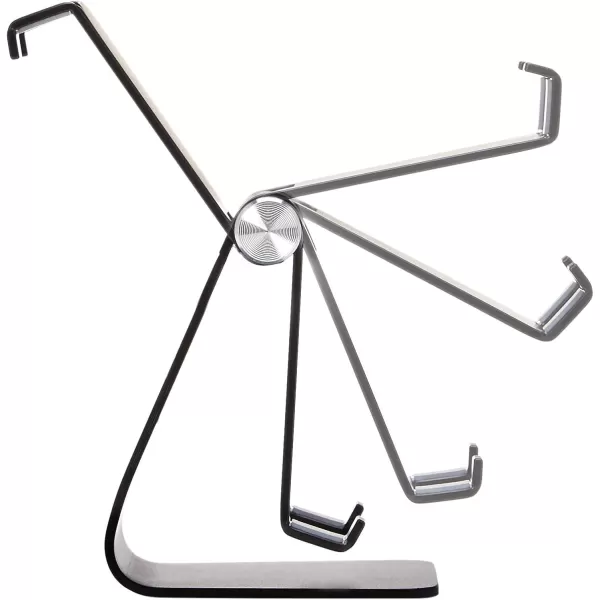 Amazon Basics Adjustable Aluminum Cell Phone Desk Stand for iPhone and Android BlackBlack