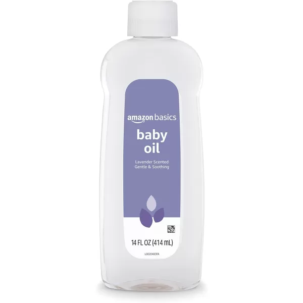 Amazon Basics Baby Oil Lavender Scented 14 Fluid Ounce 1Pack Previously Solimo14 Fl Oz Pack of 4