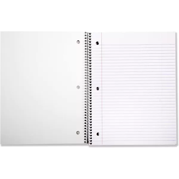 Amazon Basics College Ruled Wirebound Spiral Notebook 100 Sheet  5Pack Assorted Sunburst Pattern ColorsAssorted Solid