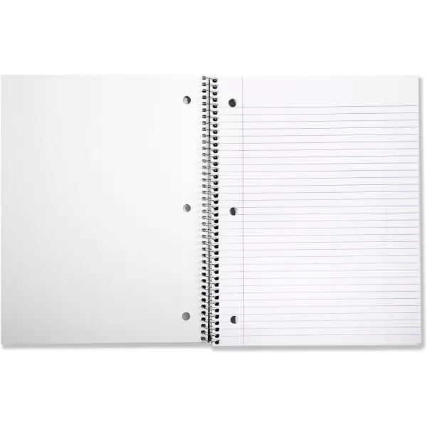 Amazon Basics College Ruled Wirebound Spiral Notebook 100 Sheet  5Pack Assorted Sunburst Pattern ColorsAssorted Solid
