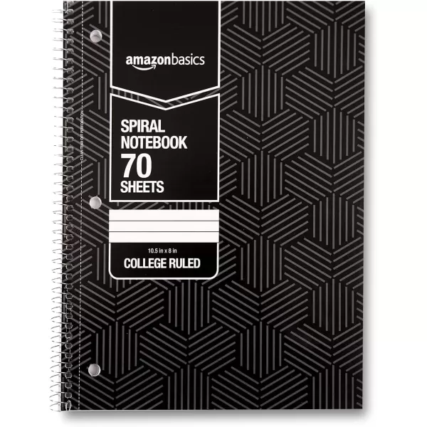 Amazon Basics College Ruled Wirebound Spiral Notebook 100 Sheet  5Pack Assorted Sunburst Pattern ColorsAssorted Sunburst Pattern
