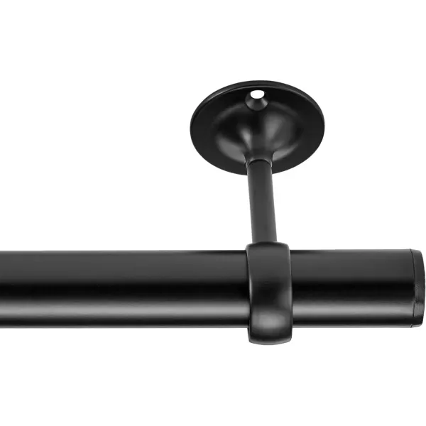 Amazon Basics Curtain Rod CeilingMount Bracket Set of 2 BlackBlack