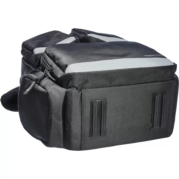 Amazon Basics Durable Padded Tool Bag Backpack Black  23 Pocket with 3 Pocket Front23Pocket with 3Pocket Front