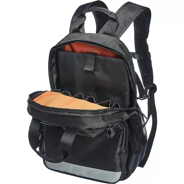 Amazon Basics Durable Padded Tool Bag Backpack Black  23 Pocket with 3 Pocket Front23Pocket with 3Pocket Front