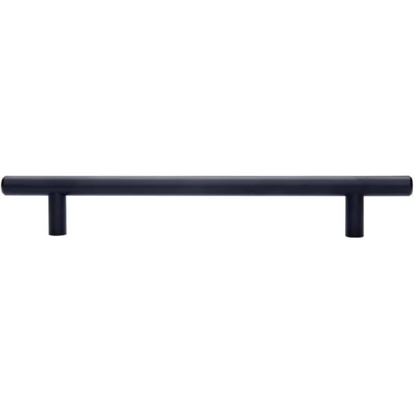 Amazon Basics Euro Bar Cabinet Handle 12inch Diameter 538inch Length 3inch Hole Center Oil Rubbed Bronze 25PackFlat Black