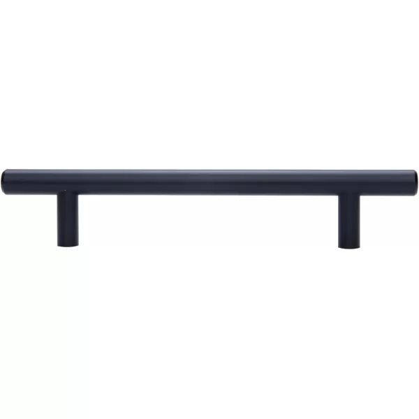 Amazon Basics Euro Bar Cabinet Handle 12inch Diameter 538inch Length 3inch Hole Center Oil Rubbed Bronze 25PackFlat Black