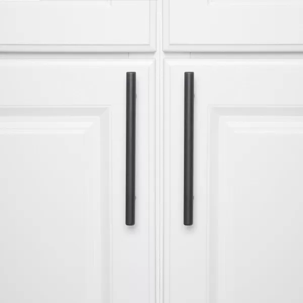 Amazon Basics Euro Bar Cabinet Handle 12inch Diameter 538inch Length 3inch Hole Center Oil Rubbed Bronze 25PackOil Rubbed Bronze
