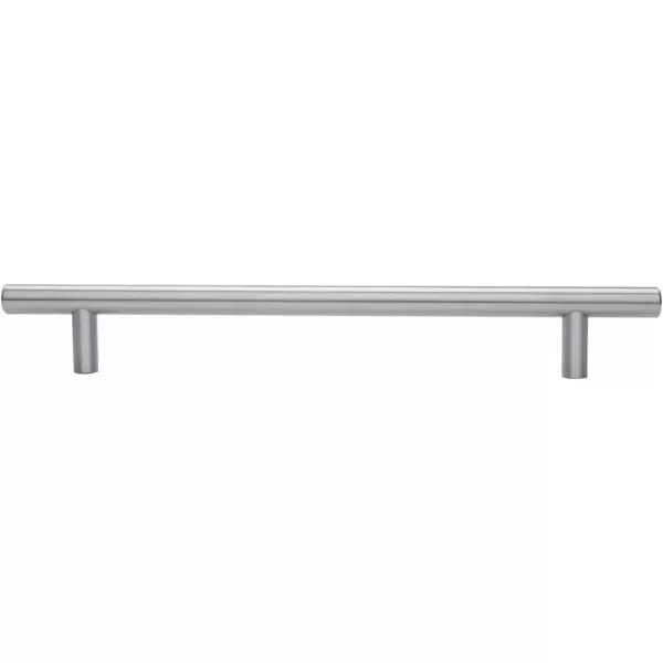 Amazon Basics Euro Bar Cabinet Handle 12inch Diameter 538inch Length 3inch Hole Center Oil Rubbed Bronze 25PackSatin Nickel