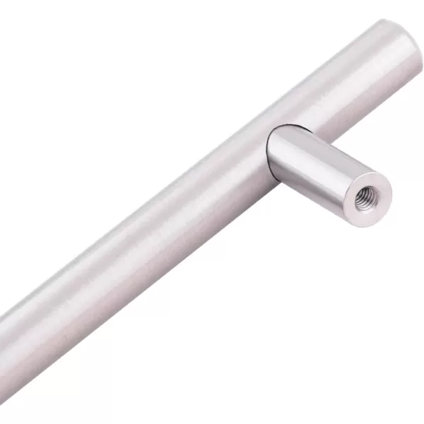 Amazon Basics Euro Bar Cabinet Handle 12inch Diameter 538inch Length 3inch Hole Center Oil Rubbed Bronze 25PackSatin Nickel