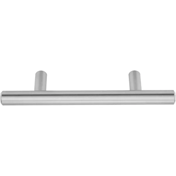 Amazon Basics Euro Bar Cabinet Handle 12inch Diameter 538inch Length 3inch Hole Center Oil Rubbed Bronze 25PackSatin Nickel