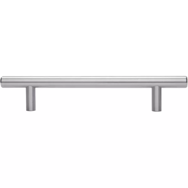 Amazon Basics Euro Bar Cabinet Handle 12inch Diameter 538inch Length 3inch Hole Center Oil Rubbed Bronze 25PackSatin Nickel