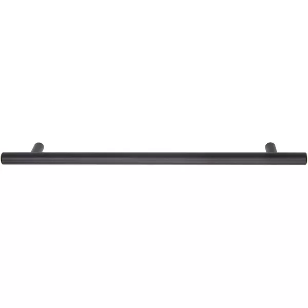 Amazon Basics Euro Bar Cabinet Handle 12inch Diameter 738inch Length 5inch Hole Center Oil Rubbed Bronze 25PackFlat Black