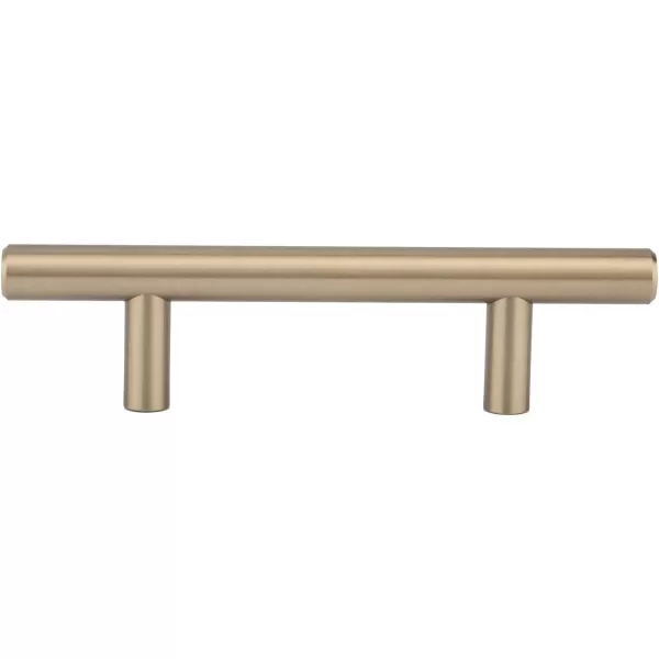 Amazon Basics Euro Bar Cabinet Handle 12inch Diameter 738inch Length 5inch Hole Center Oil Rubbed Bronze 25PackGolden Champagne