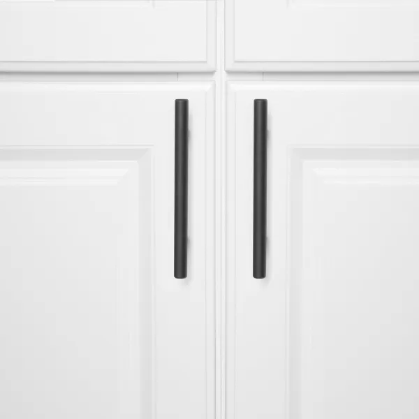 Amazon Basics Euro Bar Cabinet Handle 12inch Diameter 738inch Length 5inch Hole Center Oil Rubbed Bronze 25PackOil Rubbed Bronze
