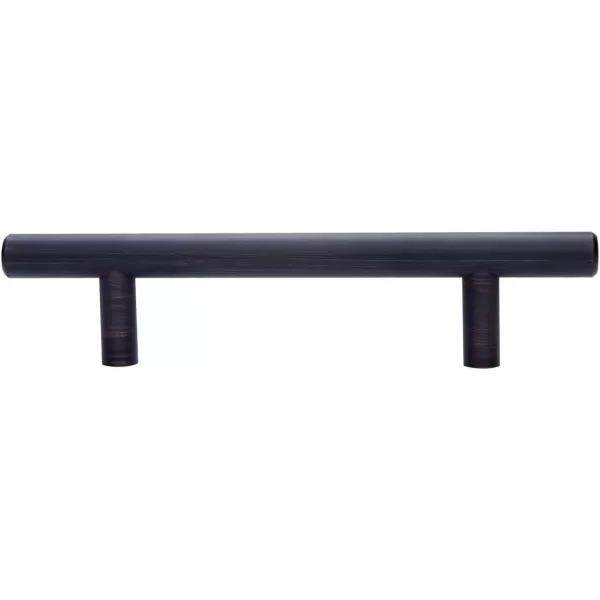 Amazon Basics Euro Bar Cabinet Handle 12inch Diameter 738inch Length 5inch Hole Center Oil Rubbed Bronze 25PackOil Rubbed Bronze