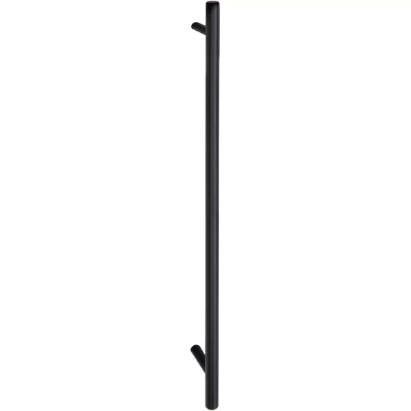 Amazon Basics Euro Bar Cabinet Handle 38inch Diameter 538inch Length 3inch Hole Center Golden Champagne 25packFlat Black