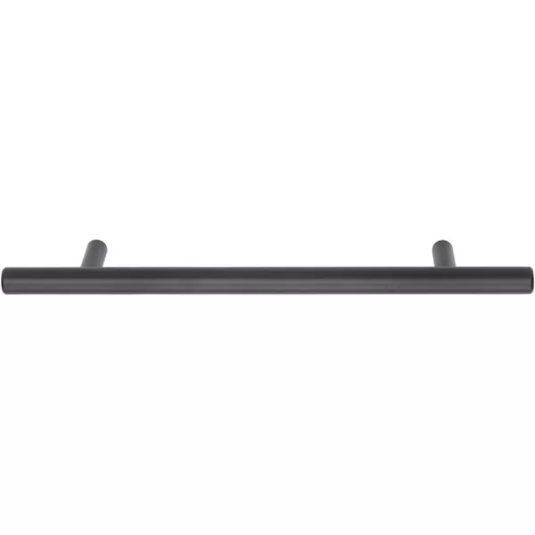 Amazon Basics Euro Bar Cabinet Handle 38inch Diameter 538inch Length 3inch Hole Center Golden Champagne 25packFlat Black