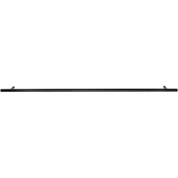 Amazon Basics Euro Bar Cabinet Handle 38inch Diameter 538inch Length 3inch Hole Center Golden Champagne 25packFlat Black