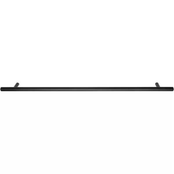 Amazon Basics Euro Bar Cabinet Handle 38inch Diameter 538inch Length 3inch Hole Center Golden Champagne 25packFlat Black