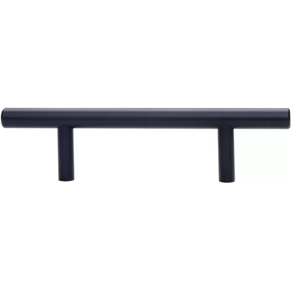 Amazon Basics Euro Bar Cabinet Handle 38inch Diameter 538inch Length 3inch Hole Center Golden Champagne 25packFlat Black