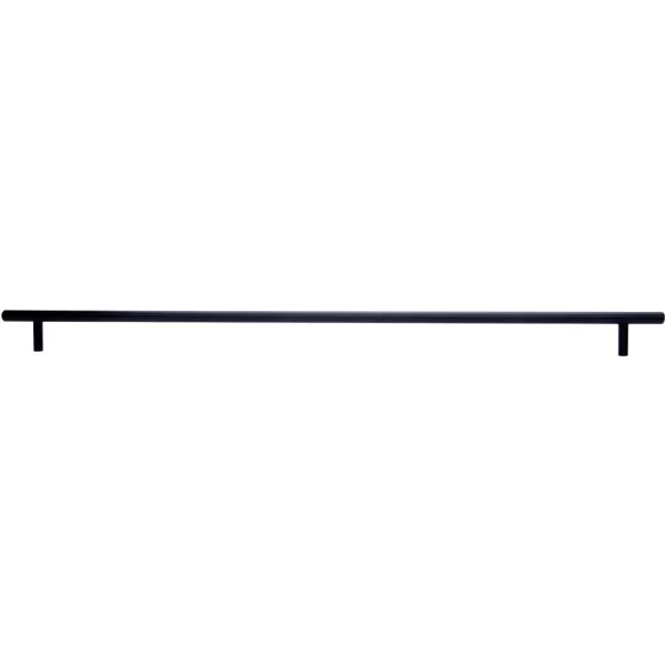 Amazon Basics Euro Bar Cabinet Handle 38inch Diameter 538inch Length 3inch Hole Center Golden Champagne 25packFlat Black