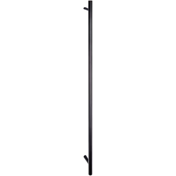 Amazon Basics Euro Bar Cabinet Handle 38inch Diameter 538inch Length 3inch Hole Center Golden Champagne 25packFlat Black
