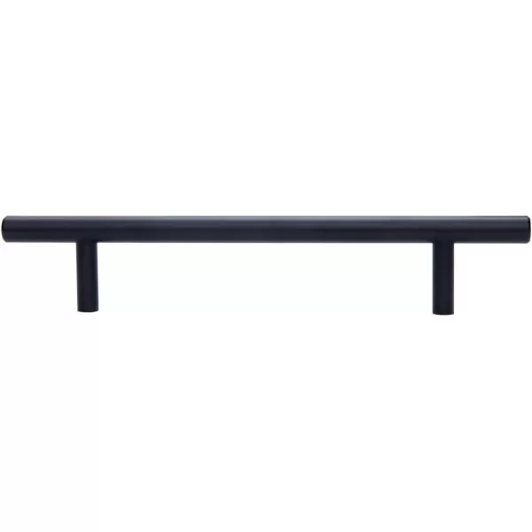 Amazon Basics Euro Bar Cabinet Handle 38inch Diameter 538inch Length 3inch Hole Center Golden Champagne 25packFlat Black