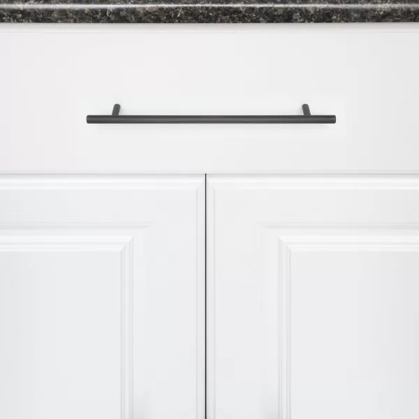 Amazon Basics Euro Bar Cabinet Handle 38inch Diameter 538inch Length 3inch Hole Center Golden Champagne 25packOil Rubbed Bronze