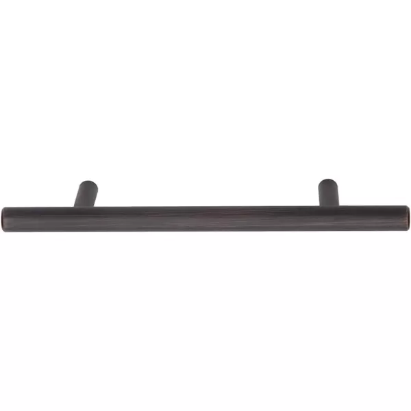 Amazon Basics Euro Bar Cabinet Handle 38inch Diameter 538inch Length 3inch Hole Center Golden Champagne 25packOil Rubbed Bronze