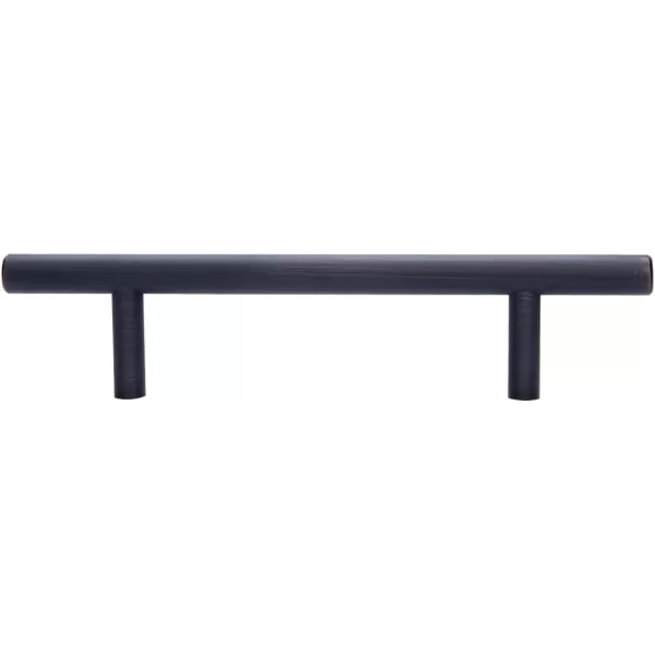 Amazon Basics Euro Bar Cabinet Handle 38inch Diameter 538inch Length 3inch Hole Center Golden Champagne 25packOil Rubbed Bronze