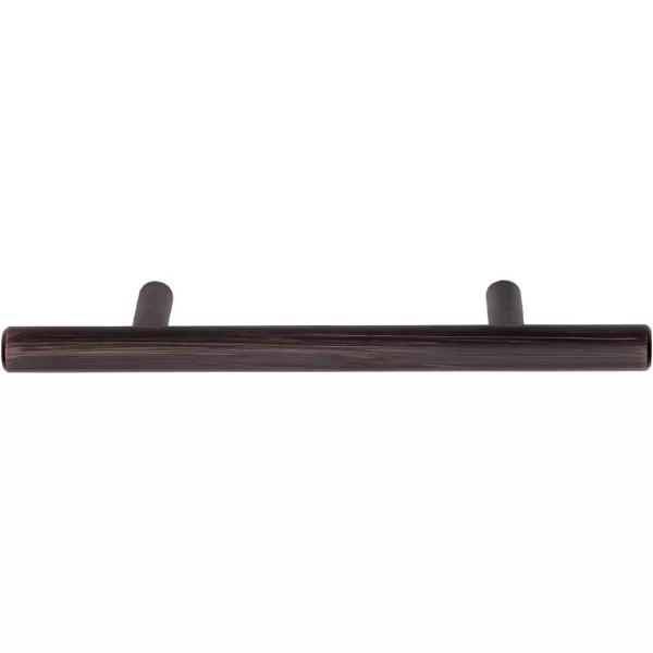 Amazon Basics Euro Bar Cabinet Handle 38inch Diameter 538inch Length 3inch Hole Center Golden Champagne 25packOil Rubbed Bronze