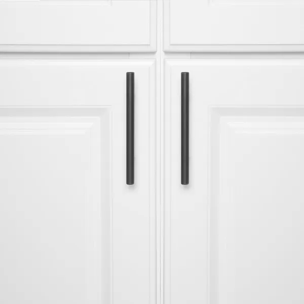 Amazon Basics Euro Bar Cabinet Handle 38inch Diameter 538inch Length 3inch Hole Center Golden Champagne 25packOil Rubbed Bronze